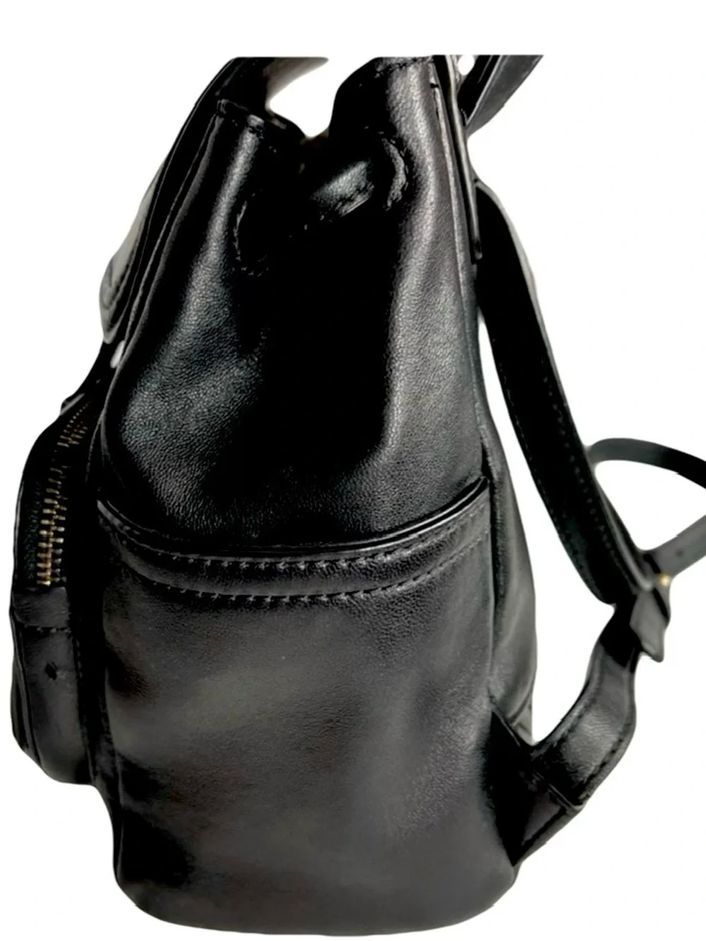 🌟 RARE! Tory Burch Mini Fleming Backpack Quilted in Soft Black Leather